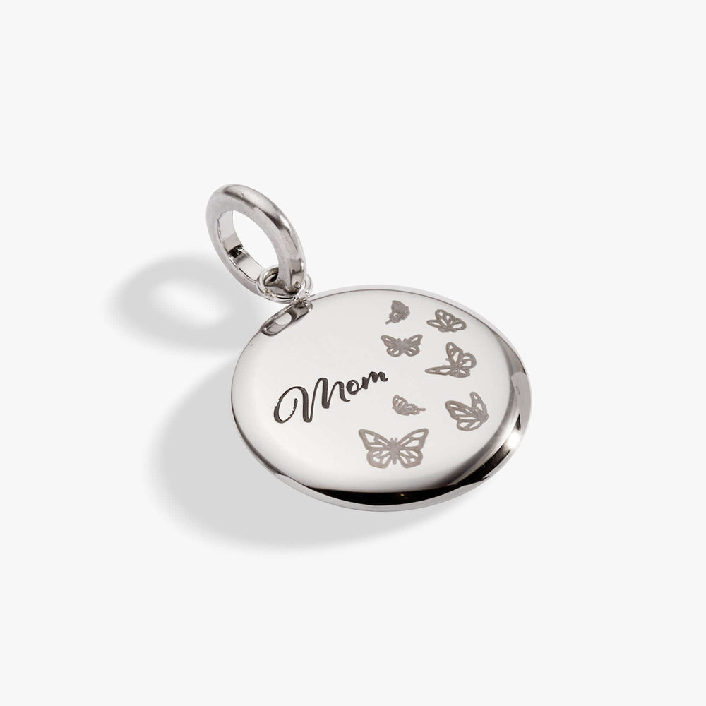 Mom Butterfly Disc Charm, Charms & Pendants, $ 18.00, A Moment Of Now™