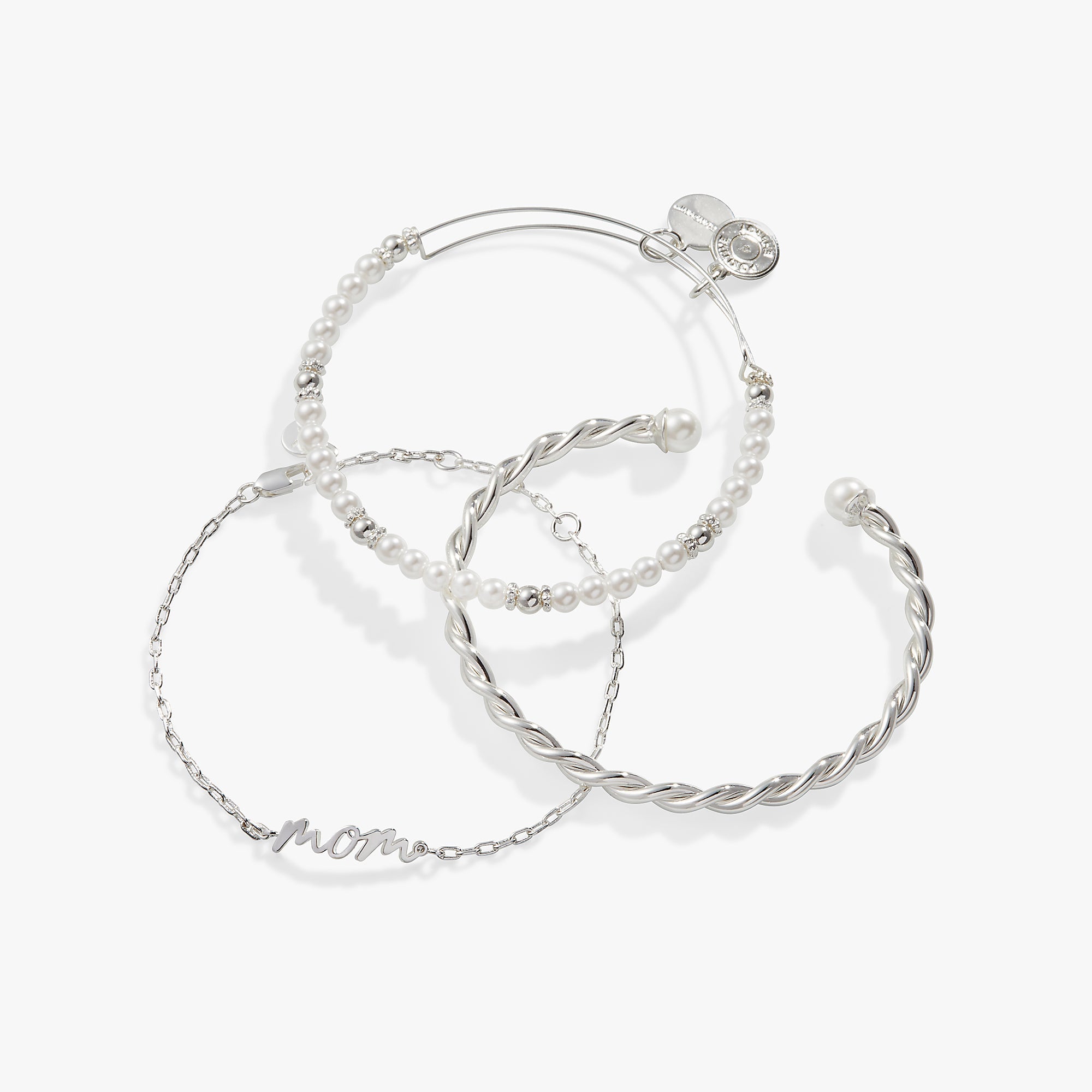 Mom Script Bracelet, Set of 3, Bracelets, $ 68.00, A Moment Of Now™