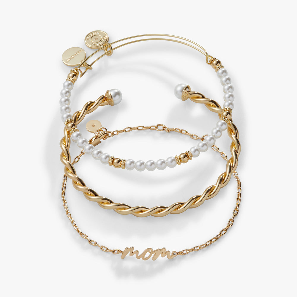 Mom Script Bracelet, Set of 3, Bracelets, $ 68.00, A Moment Of Now™
