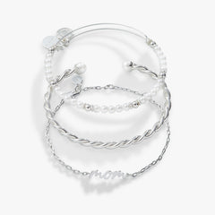 Mom Script Bracelet, Set of 3, Bracelets, $ 68.00, A Moment Of Now™