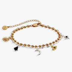 Moon Magic 2 Row Charm Bracelet, Bracelets, $ 48.00, A Moment Of Now™