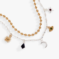 Moon Magic 2 Row Charm Bracelet, Bracelets, $ 48.00, A Moment Of Now™