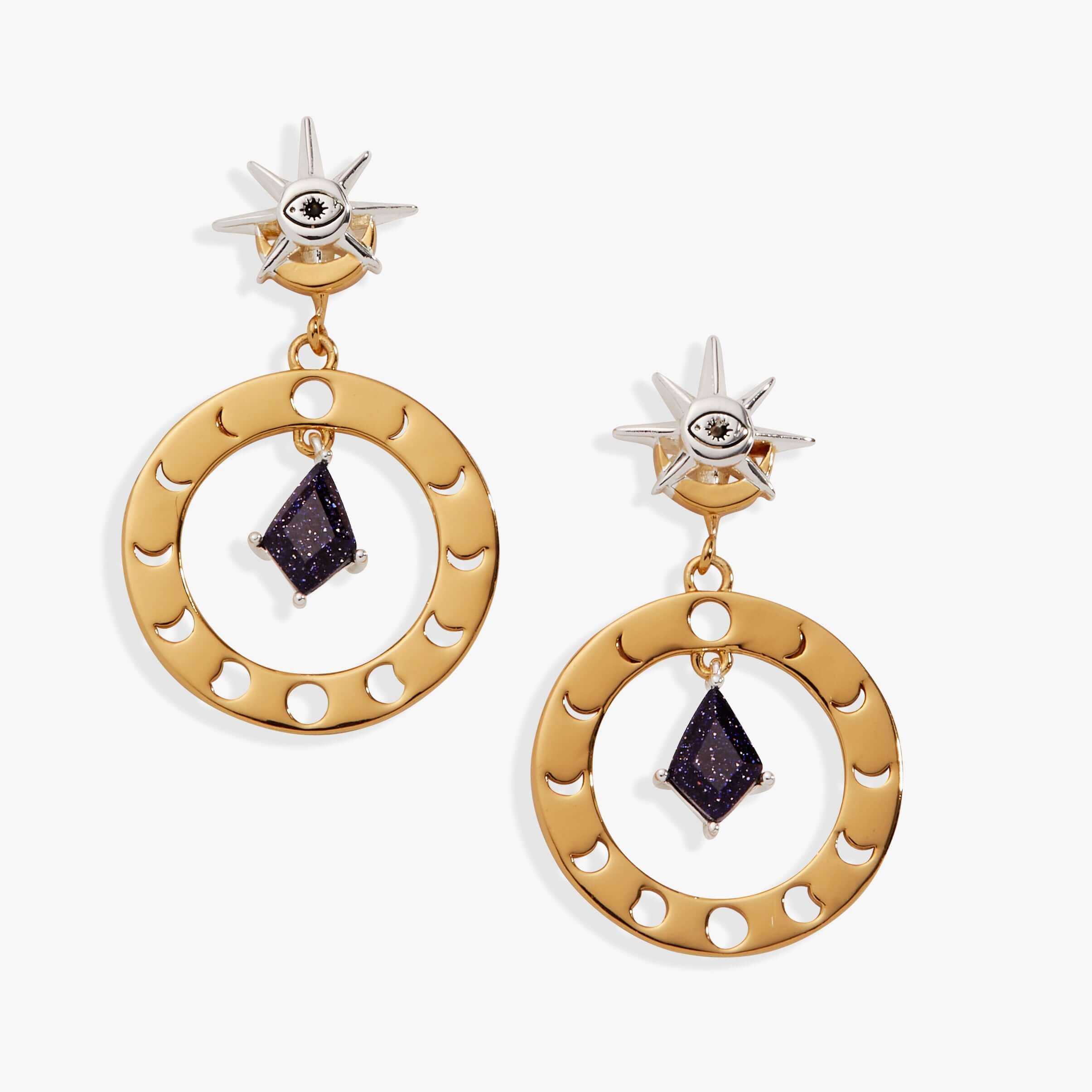 Moon Phase Statement Earring, Earrings, $ 29.90, A Moment Of Now™