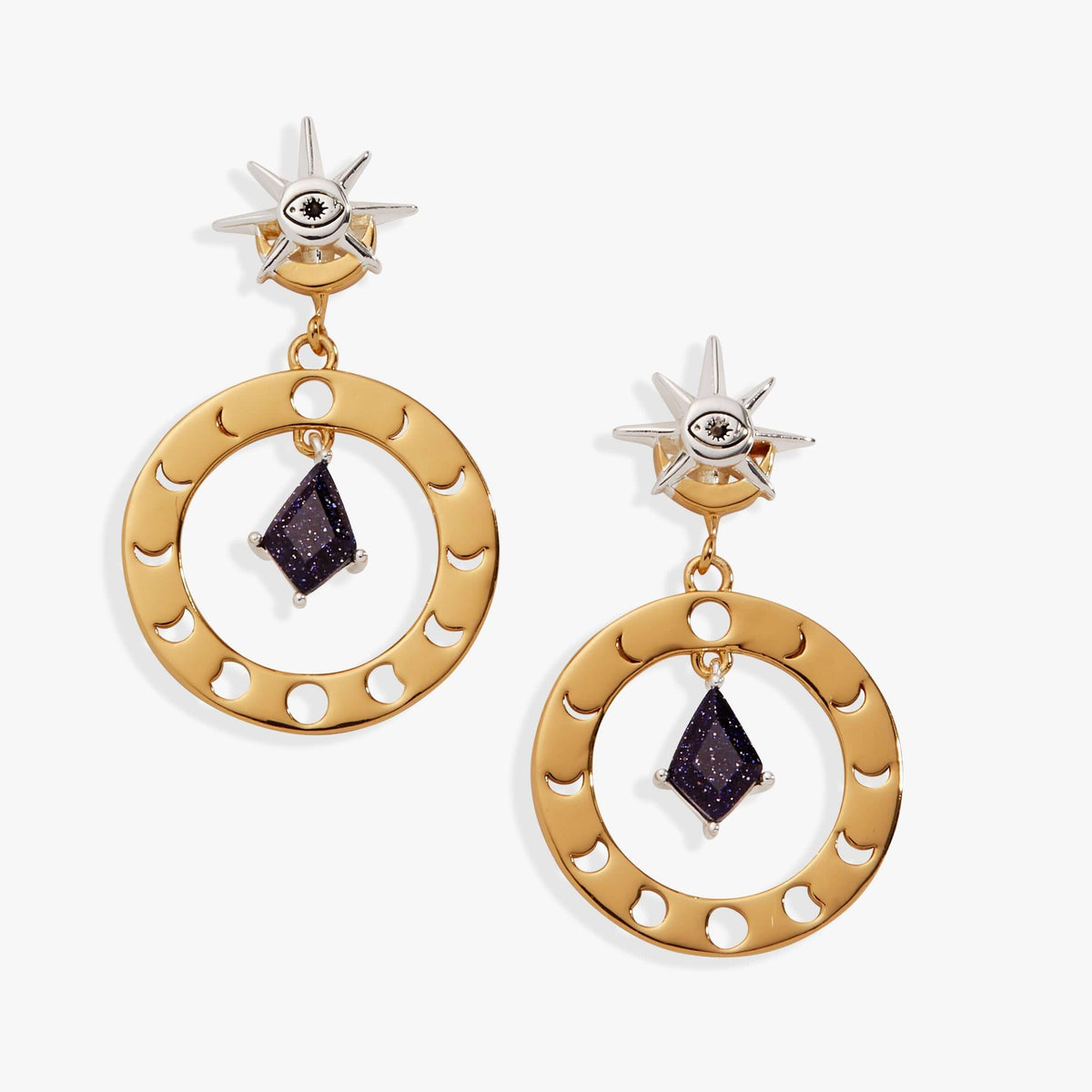 Moon Phase Statement Earring, Earrings, $ 29.90, A Moment Of Now™