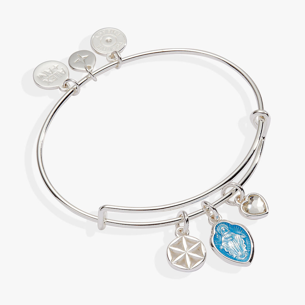 Faith and Family Mother Mary Charm Bangle, Bracelets, $ 38.00, A Moment Of Now™