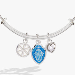 Faith and Family Mother Mary Charm Bangle, Bracelets, $ 38.00, A Moment Of Now™