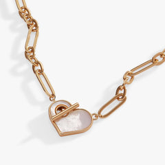 Heart Mother of Pearl Toggle Necklace, Necklaces, $ 48.00, A Moment Of Now™