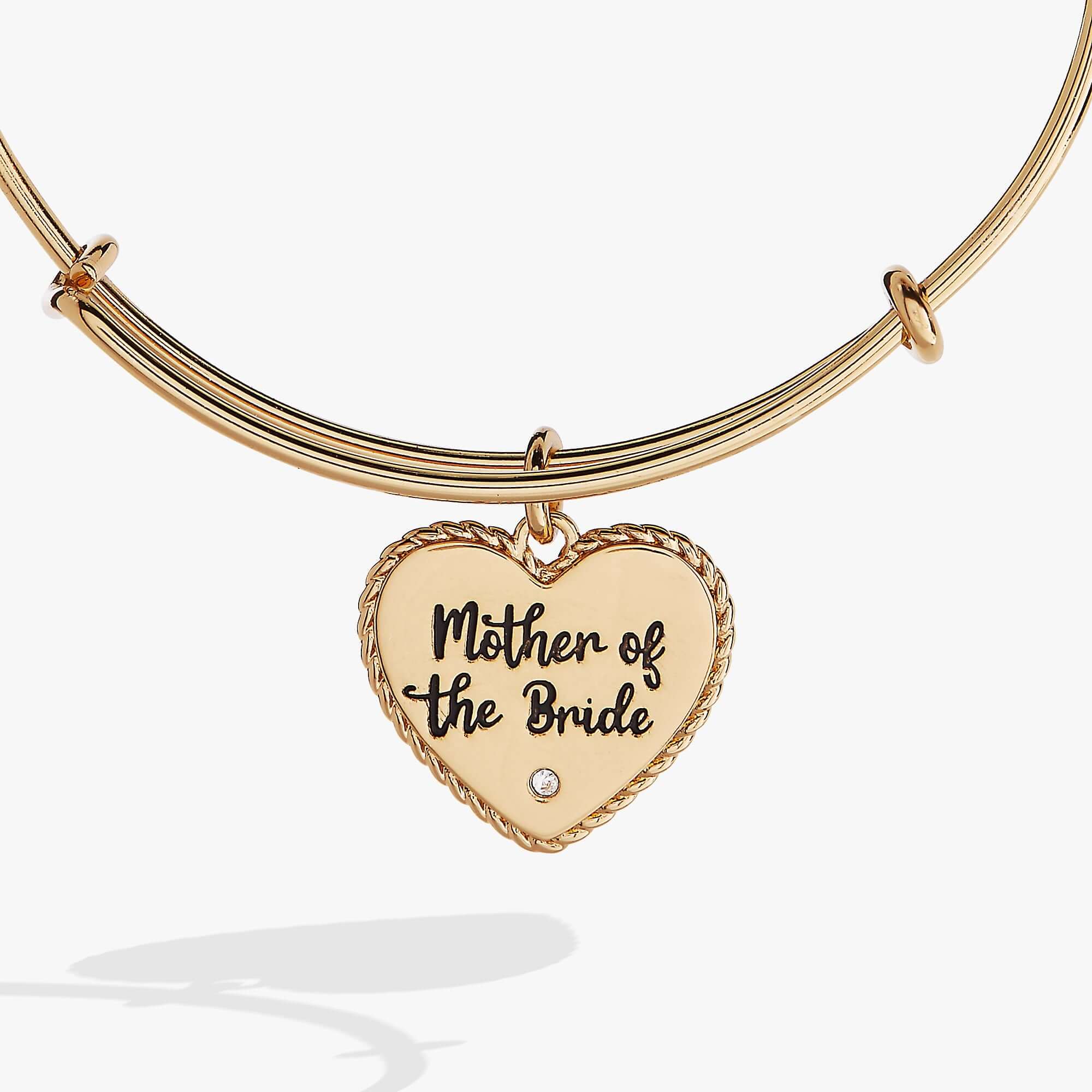 Mother of the Bride Heart Bangle, Bracelets, $ 24.00, A Moment Of Now™