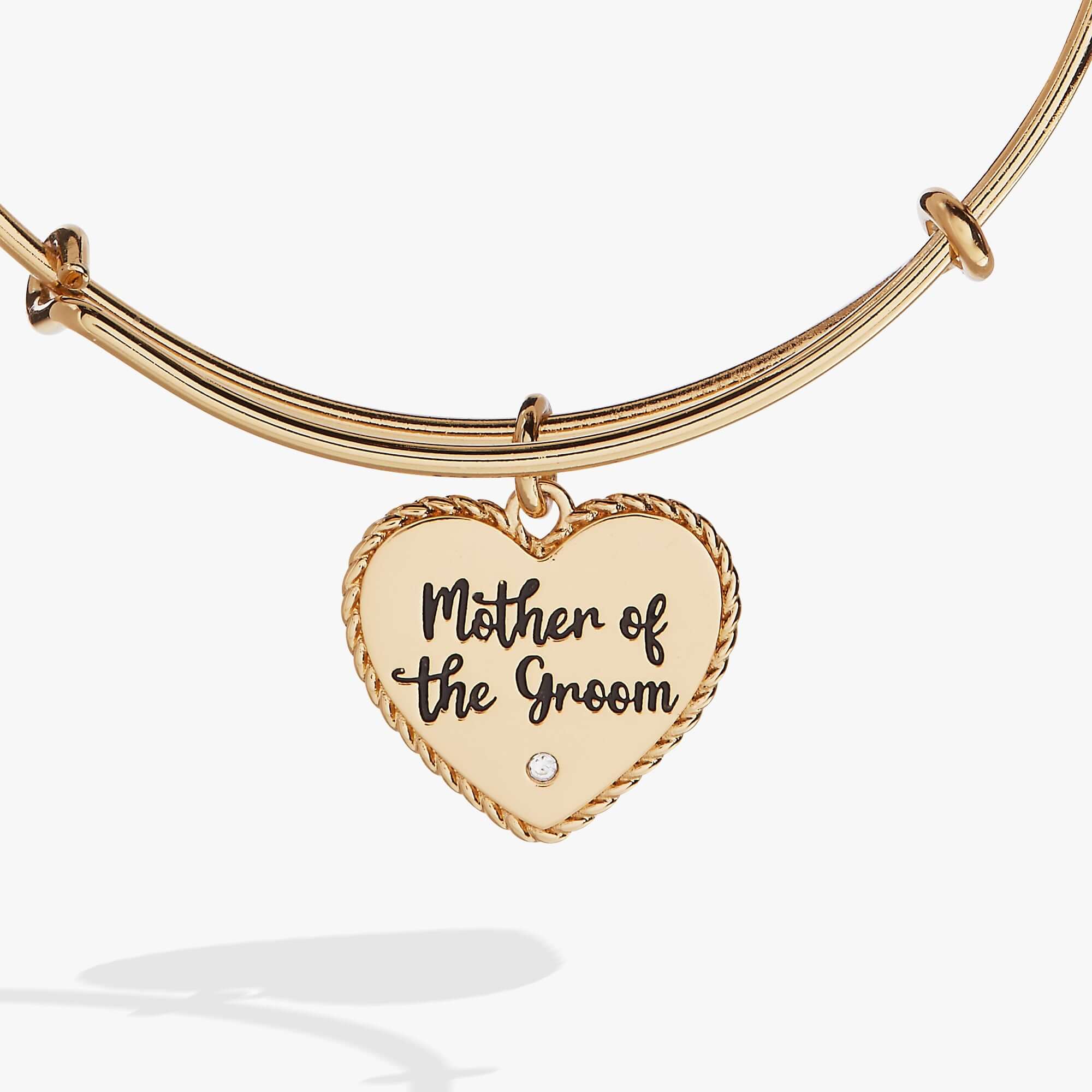 Mother of the Groom Heart Bangle, Bracelets, $ 24.00, A Moment Of Now™