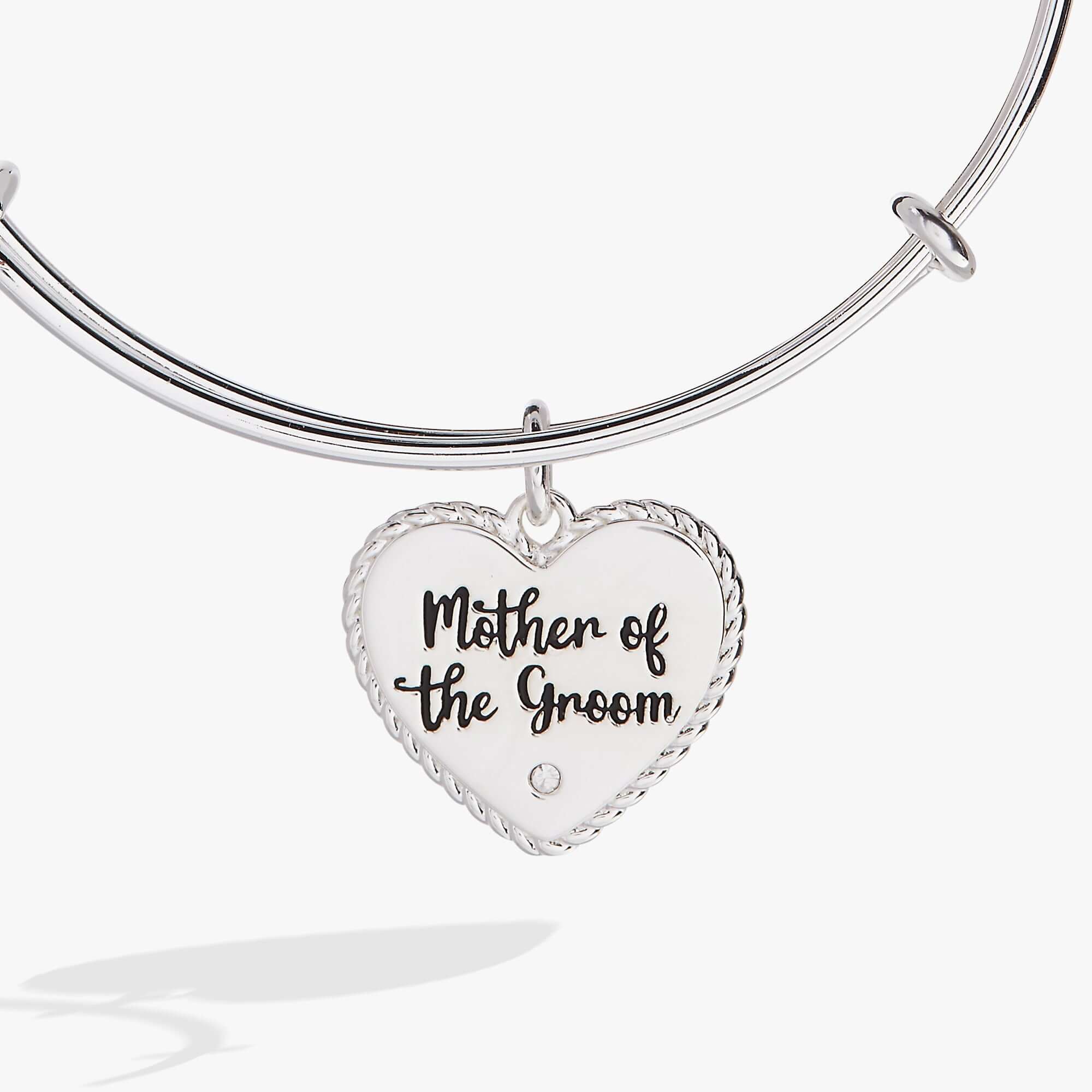 Mother of the Groom Heart Bangle, Bracelets, $ 24.00, A Moment Of Now™