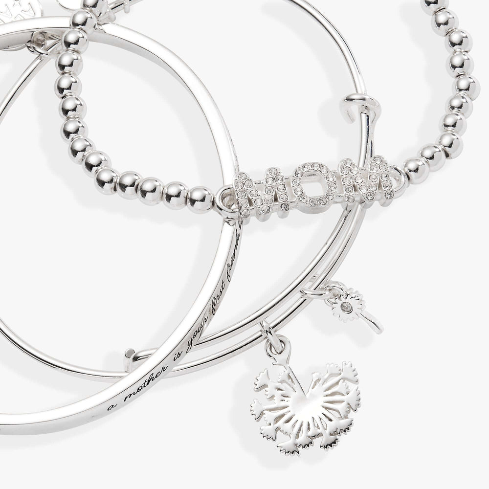 Mom Dandelion Bangle Set of 3, Bracelets, $ 68.00, A Moment Of Now™