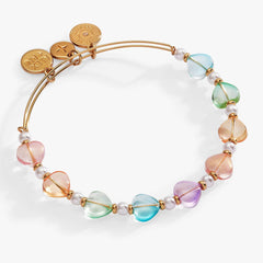 Colorful Heart Beaded Bangle, Bracelets, $ 28.00, A Moment Of Now™