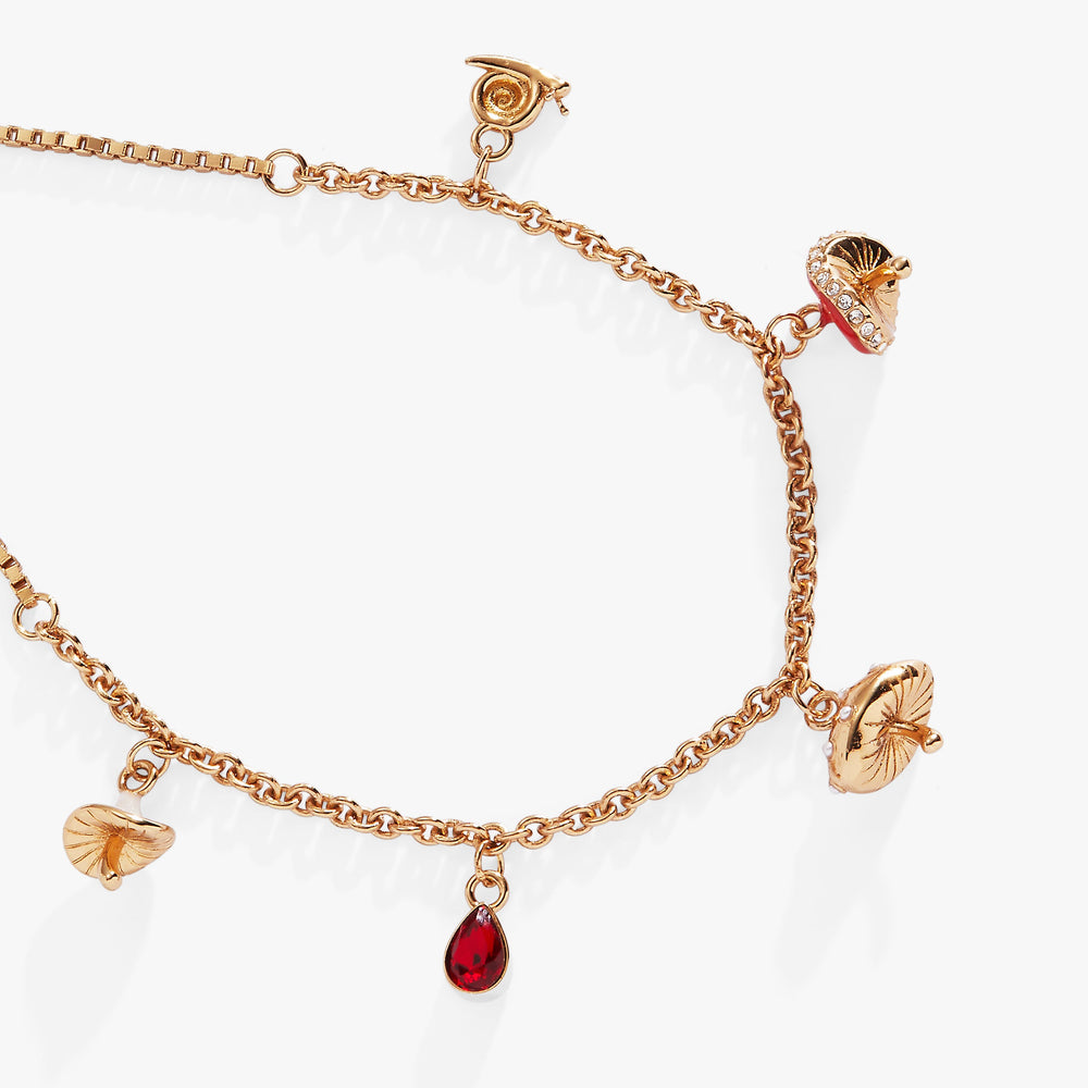 Mushroom Bolo Charm Bracelet, Bracelets, $ 48.00, A Moment Of Now™