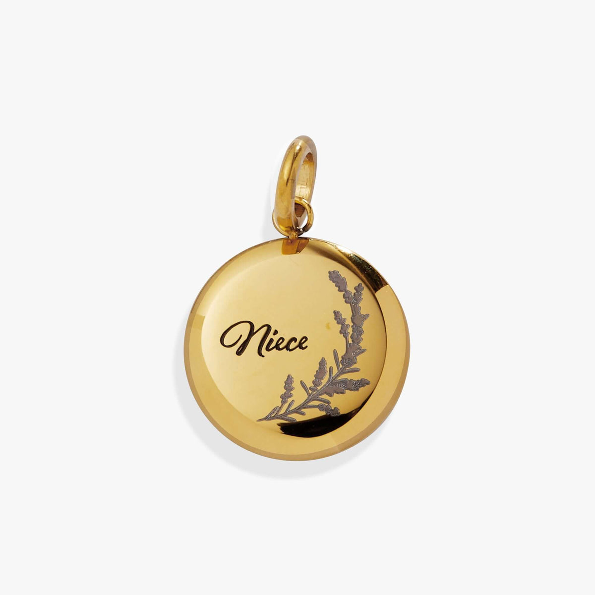 Niece Lavender Disc Charm, Charms & Pendants, $ 18.00, A Moment Of Now™