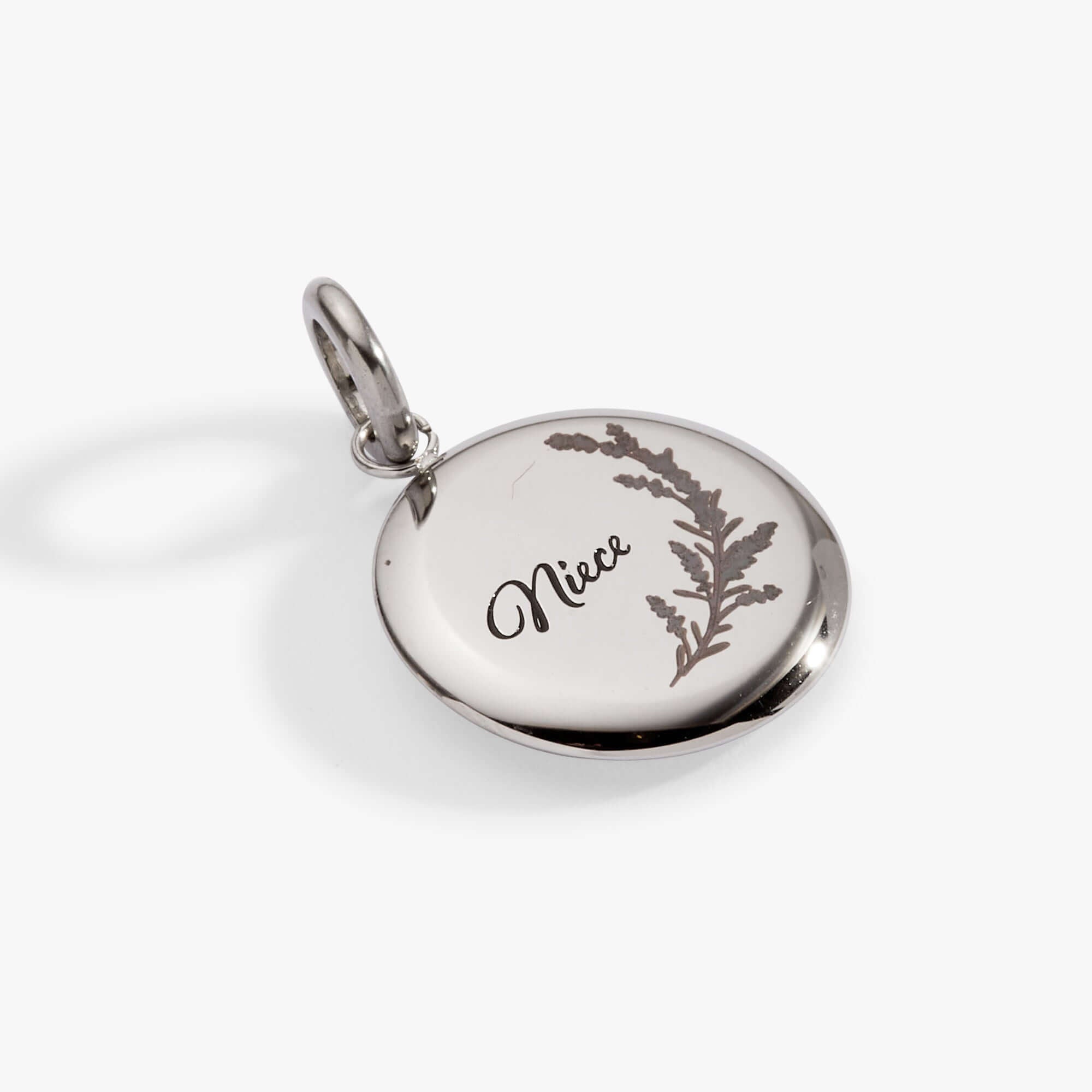 Niece Lavender Disc Charm, Charms & Pendants, $ 18.00, A Moment Of Now™