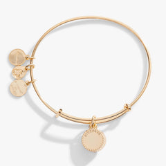 November Birthstone Charm Bangle, Topaz, Bracelets, $ 28.00, A Moment Of Now™