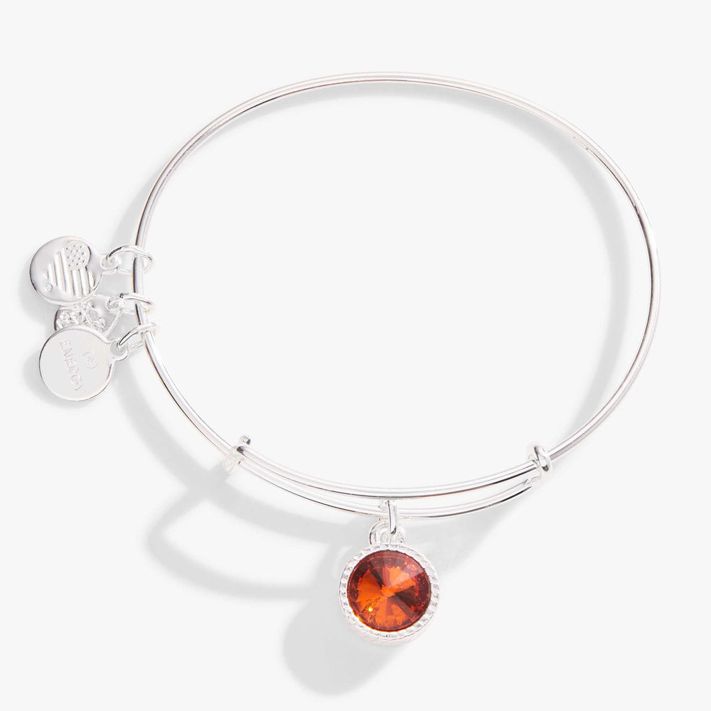 November Birthstone Charm Bangle, Topaz, Bracelets, $ 28.00, A Moment Of Now™