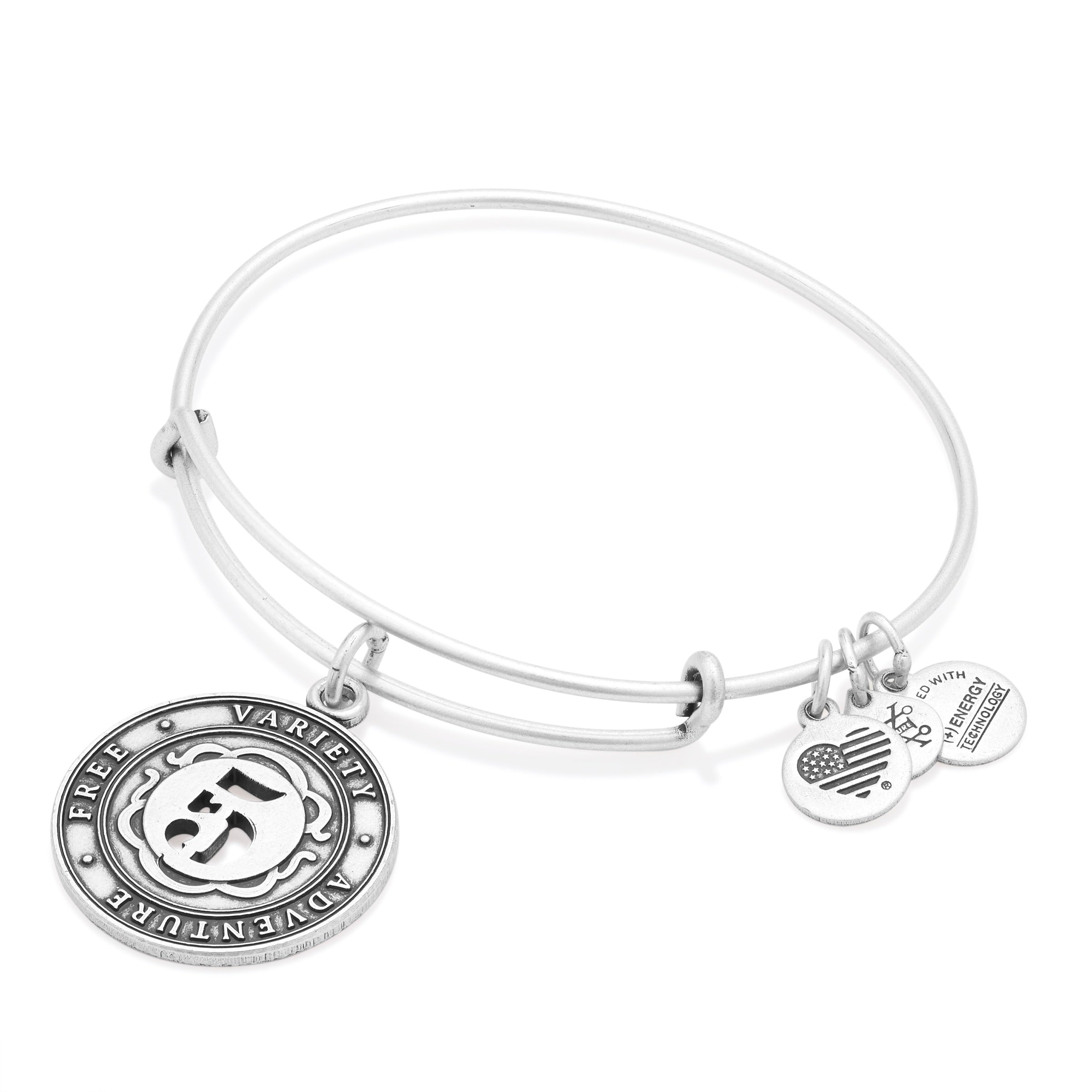 Number 5 Charm Bangle Bracelet | Free, Variety, and Adventure, Bracelets, $ 9.90, A Moment Of Now™