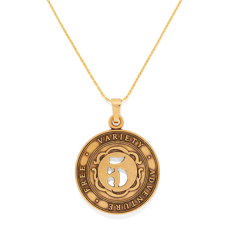 Number 5 Necklace, Expandable | Free, Variety, and Adventure, Necklaces, $ 9.90, A Moment Of Now™