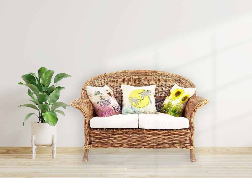 Watercolor Tropical Ocean Palm Tree Decorative Accent Throw Pillow Cushion, Throw Pillows, $ 55.00, A Moment Of Now™