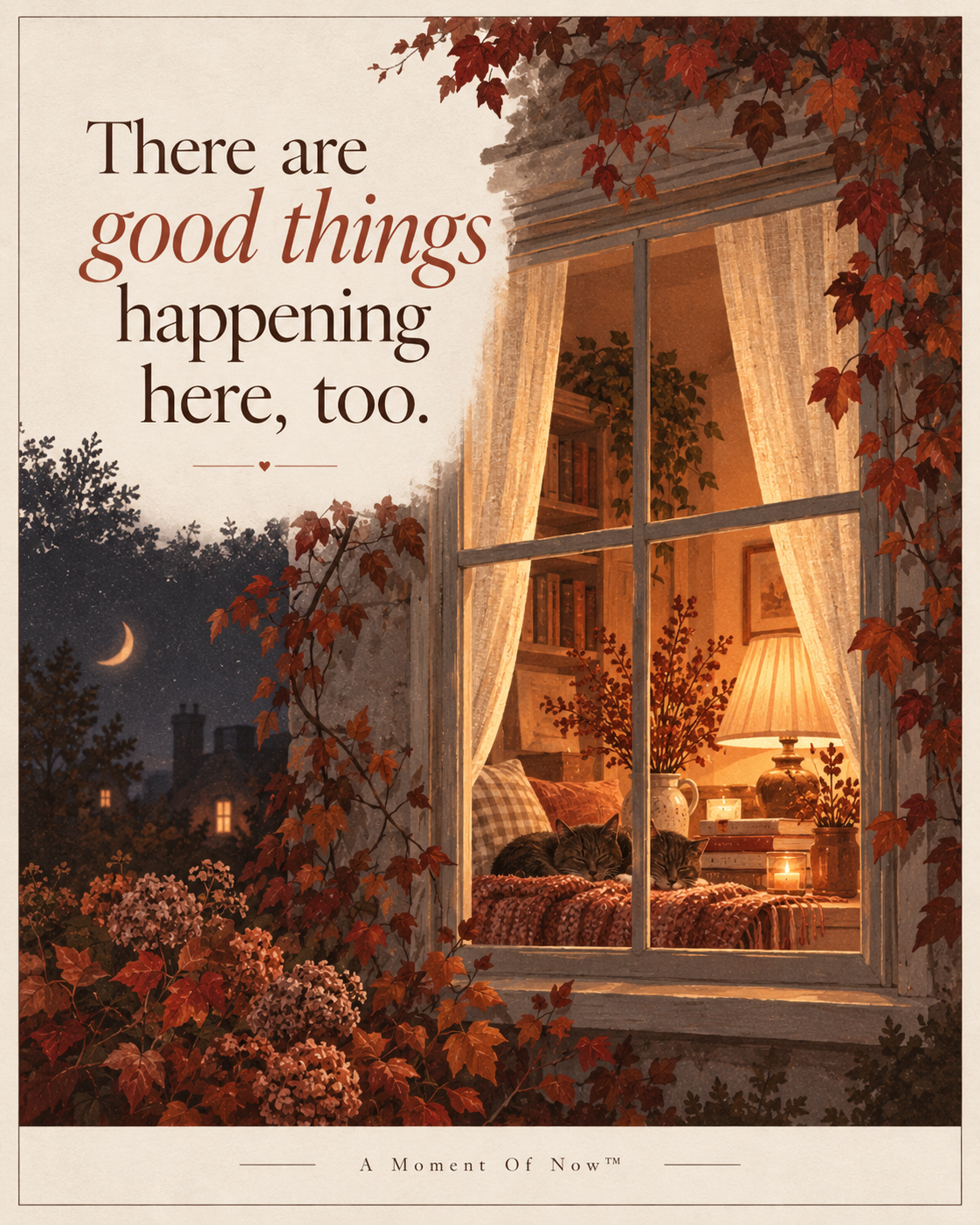 There are good things happening here too October art card
