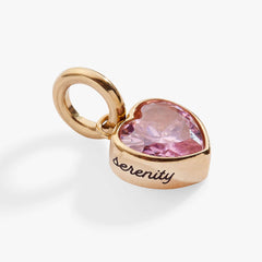 October 'Serenity' Heart Birthstone Charm, Charms & Pendants, $ 16.00, A Moment Of Now™