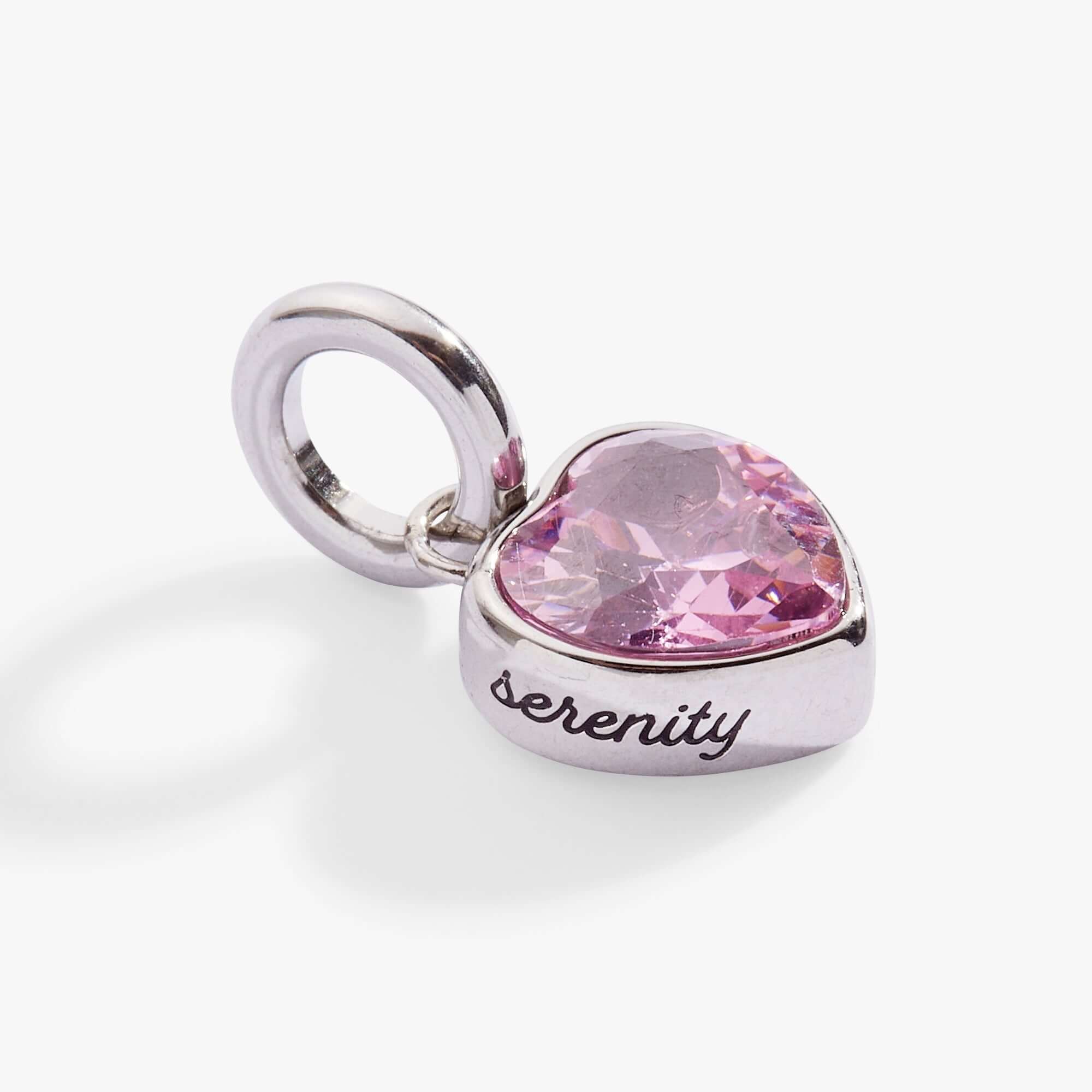 October 'Serenity' Heart Birthstone Charm, Charms & Pendants, $ 16.00, A Moment Of Now™