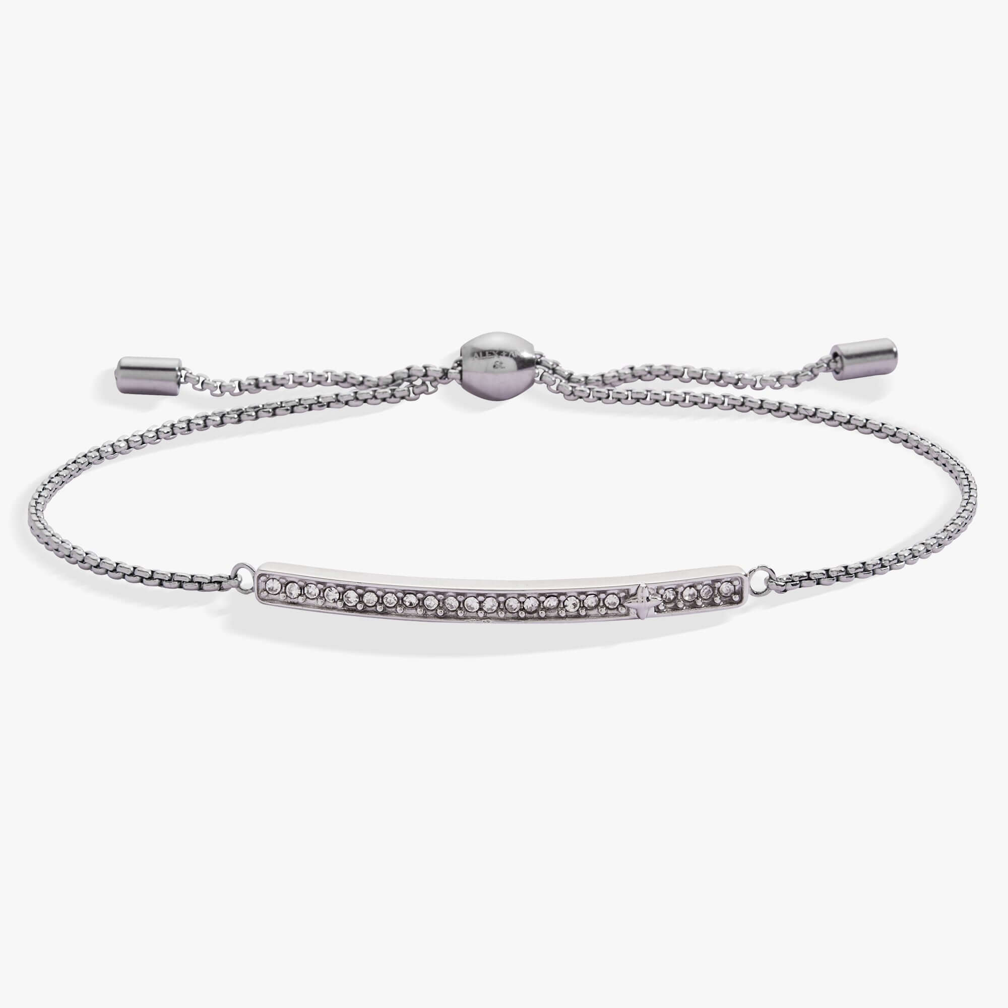 April Everyday Birthstone Pave Bolo Bracelet, Bracelets, $ 38.00, A Moment Of Now™