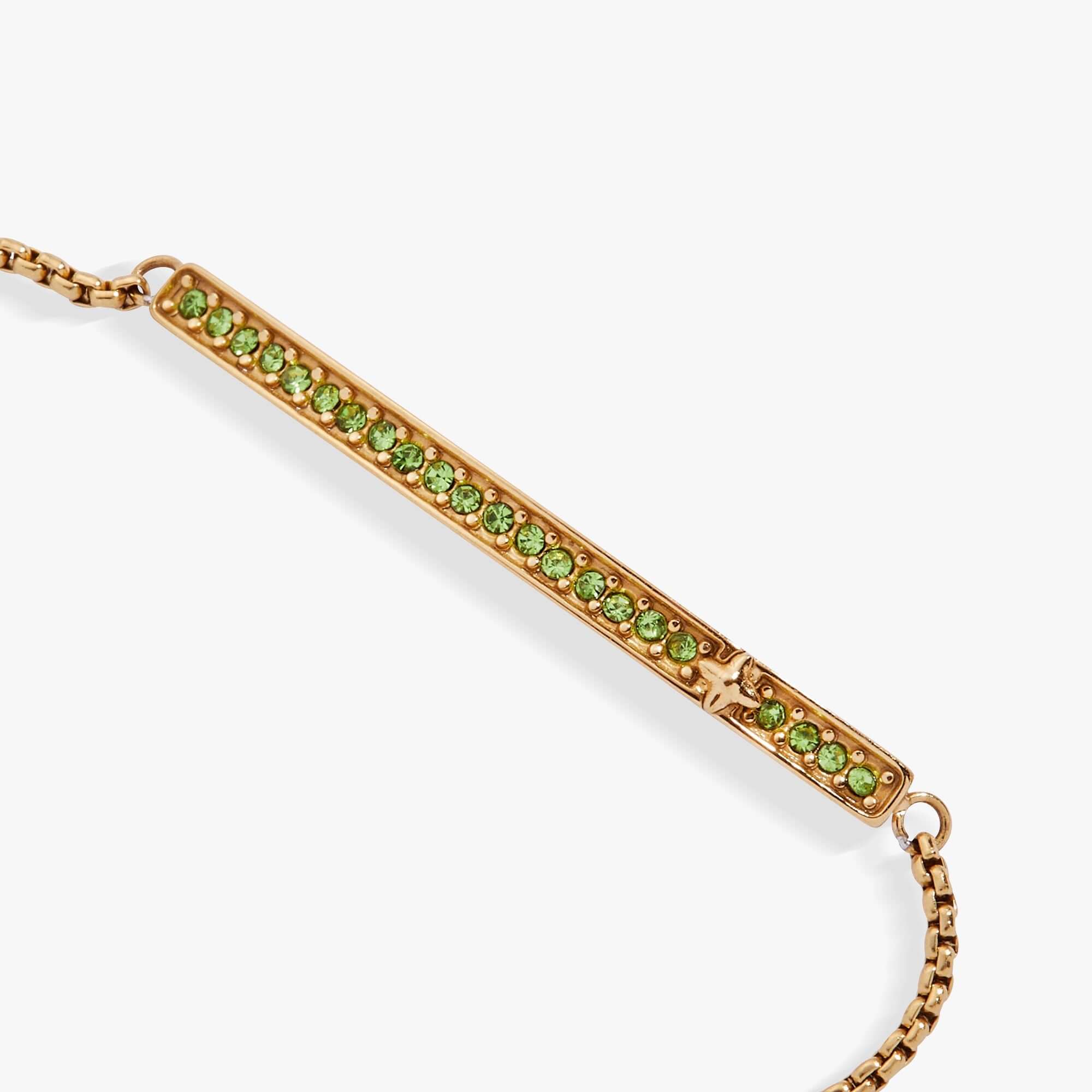 August Everyday Birthstone Pave Bolo Bracelet, Bracelets, $ 38.00, A Moment Of Now™