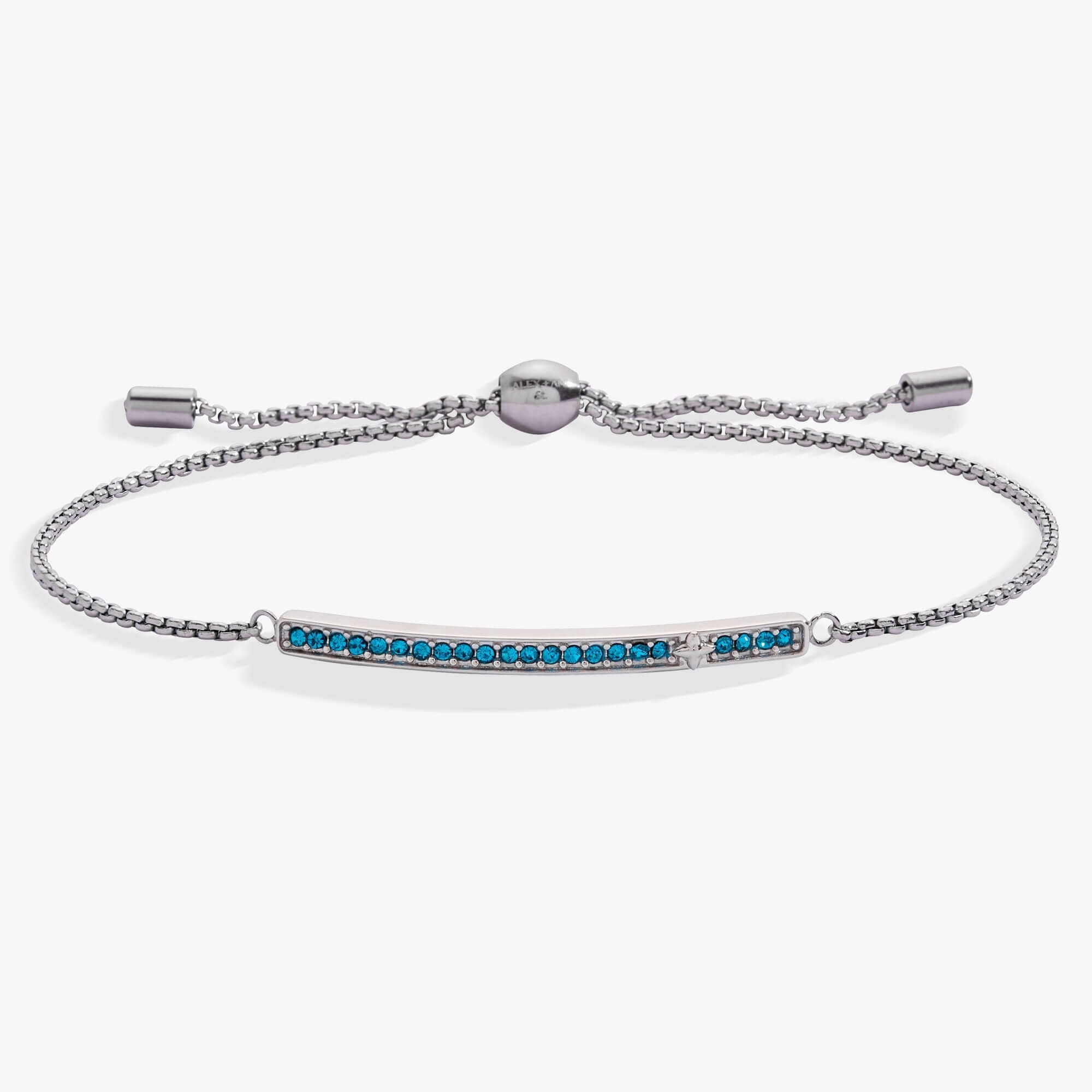 December Everyday Birthstone Pave Bolo Bracelet, Bracelets, $ 38.00, A Moment Of Now™