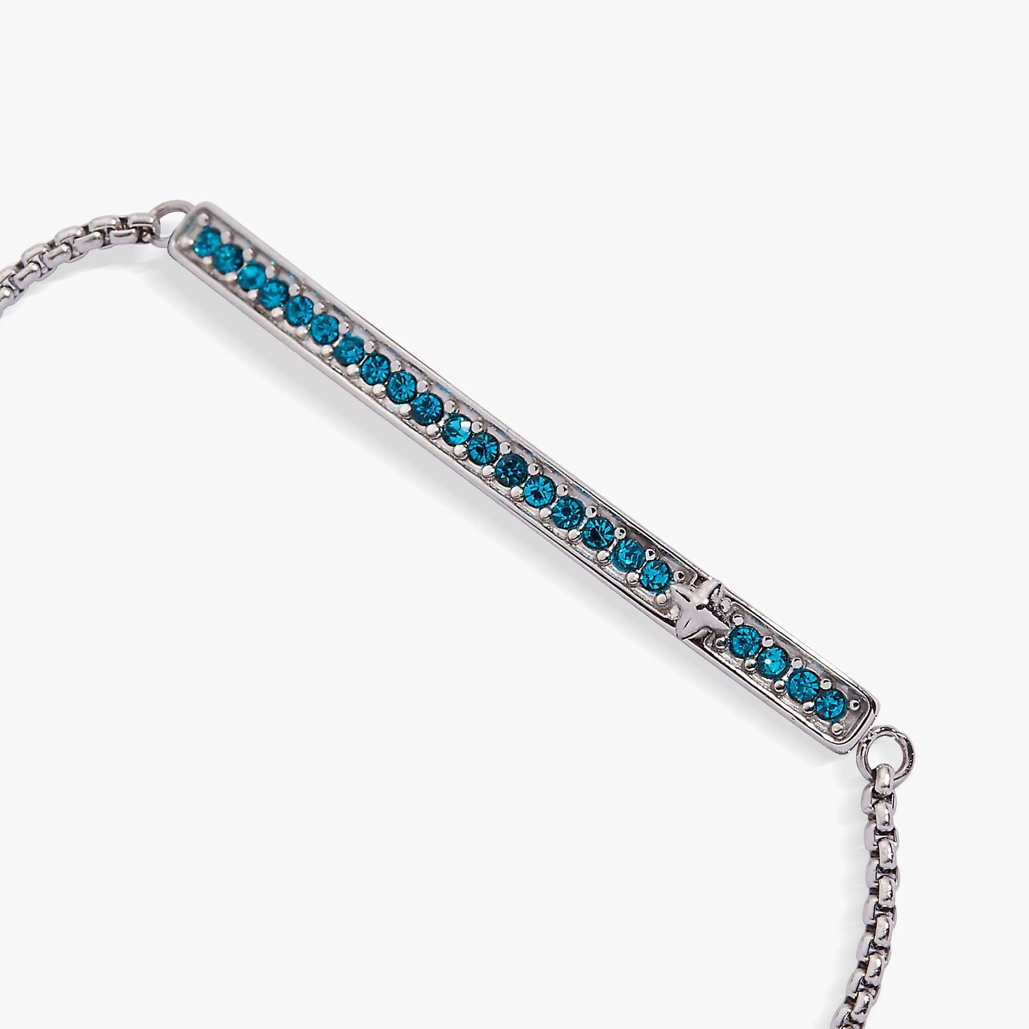 December Everyday Birthstone Pave Bolo Bracelet, Bracelets, $ 38.00, A Moment Of Now™