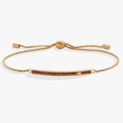 February Everyday Birthstone Pave Bolo Bracelet, Bracelets, $ 38.00, A Moment Of Now™