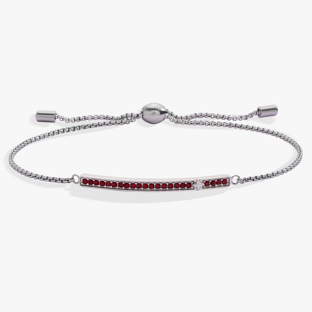January Everyday Birthstone Pave Bolo Bracelet, Bracelets, $ 38.00, A Moment Of Now™