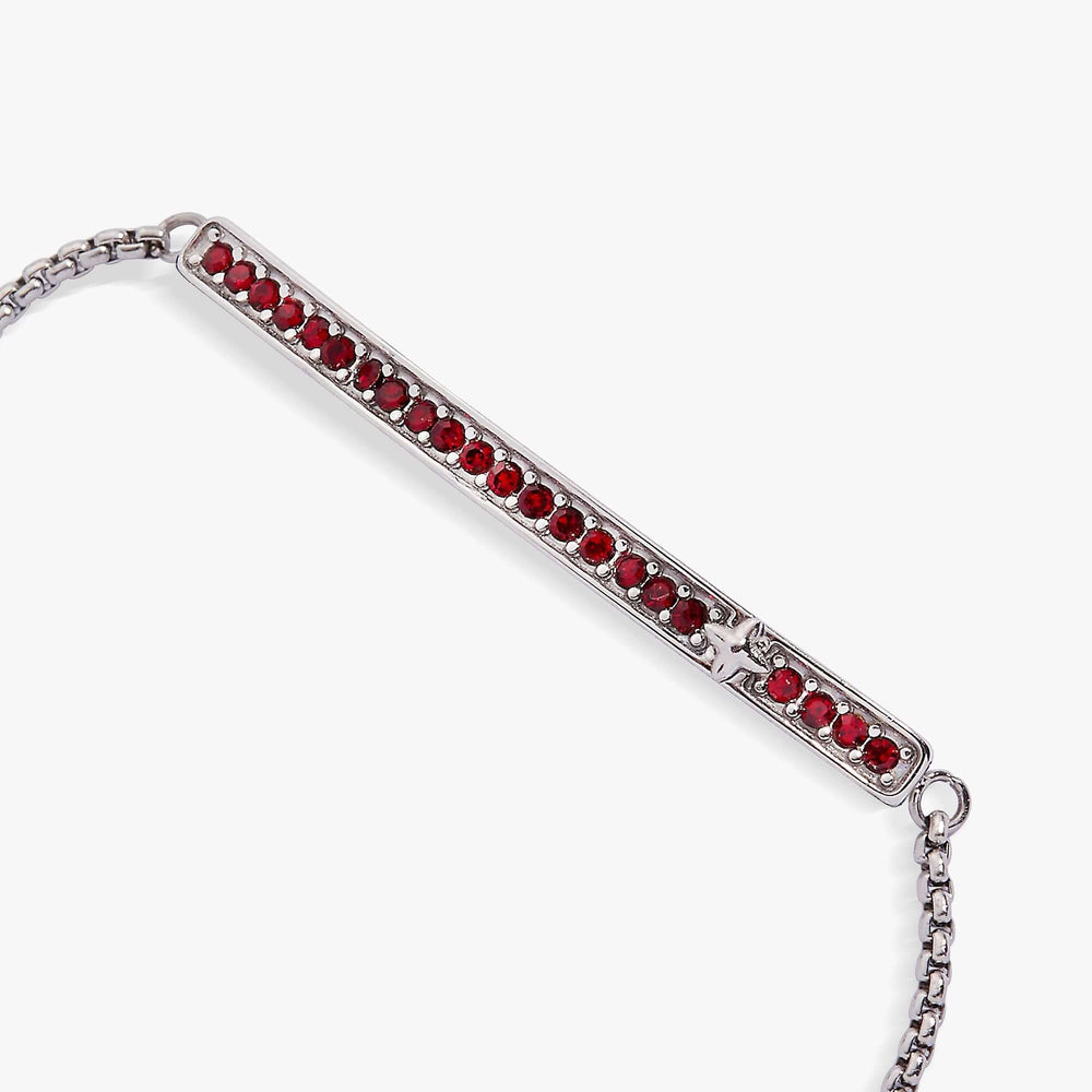 January Everyday Birthstone Pave Bolo Bracelet, Bracelets, $ 38.00, A Moment Of Now™