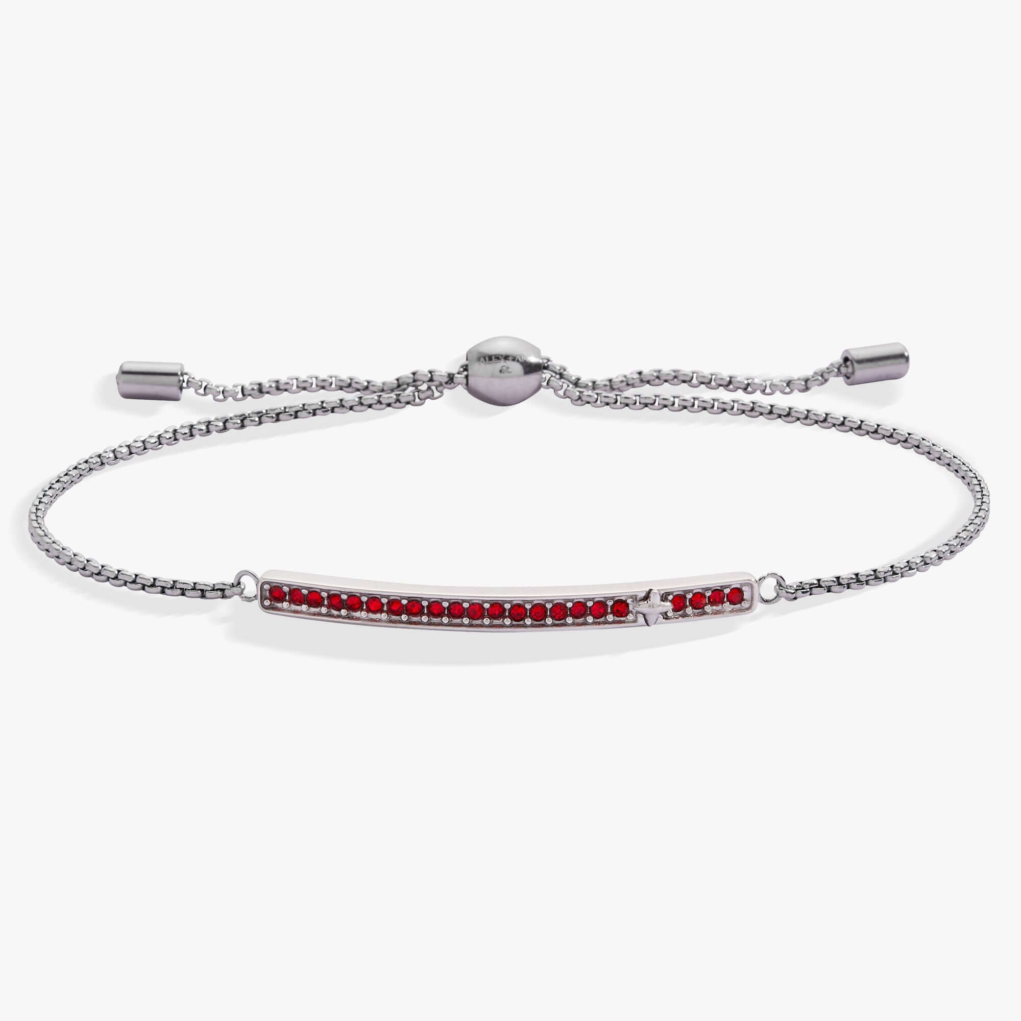 July Everyday Birthstone Pave Bolo Bracelet, Bracelets, $ 38.00, A Moment Of Now™