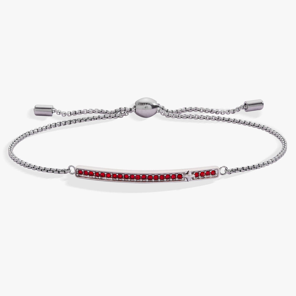 July Everyday Birthstone Pave Bolo Bracelet, Bracelets, $ 38.00, A Moment Of Now™