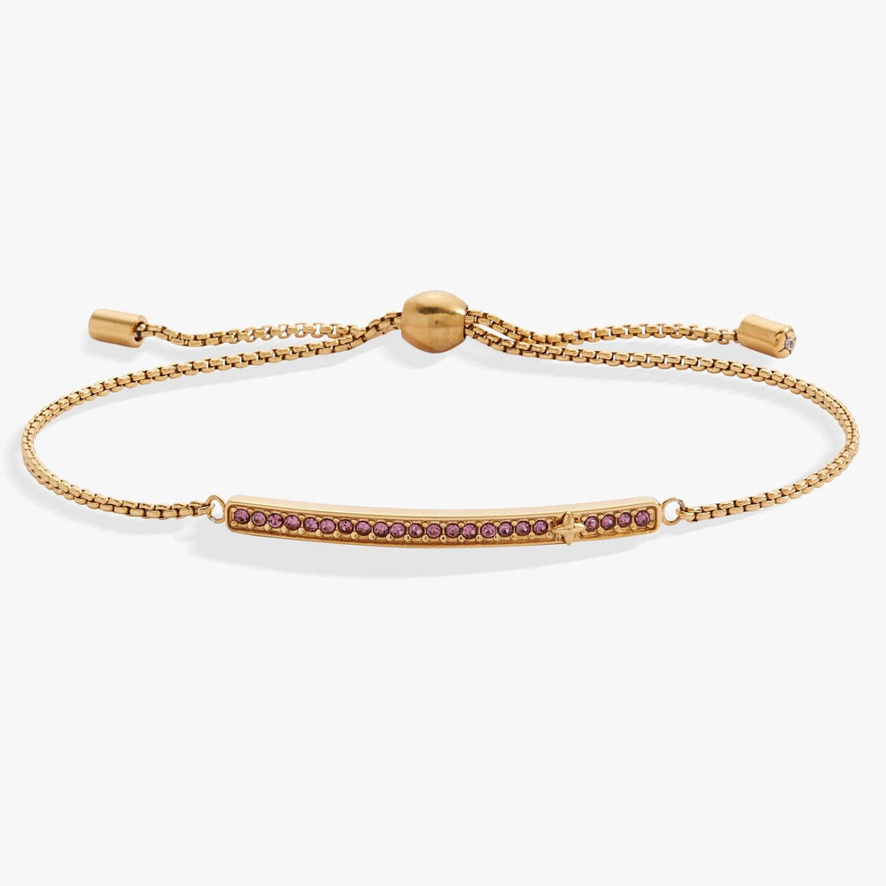 June Everyday Birthstone Pave Bolo Bracelet, Bracelets, $ 38.00, A Moment Of Now™