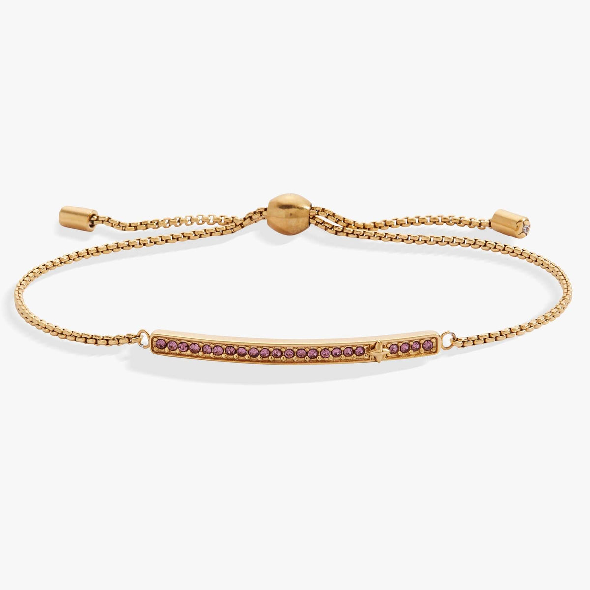June Everyday Birthstone Pave Bolo Bracelet, Bracelets, $ 38.00, A Moment Of Now™