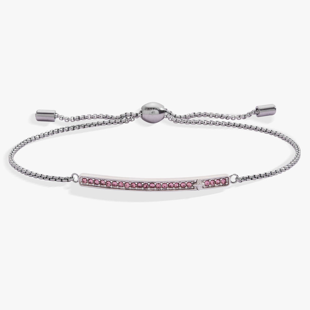 June Everyday Birthstone Pave Bolo Bracelet, Bracelets, $ 38.00, A Moment Of Now™
