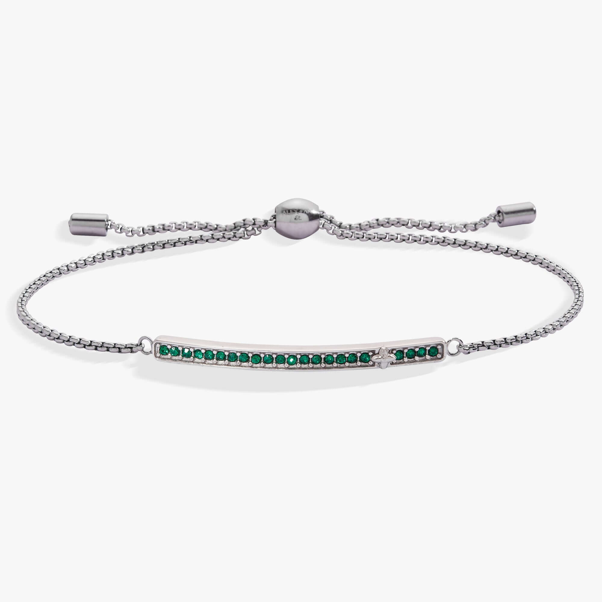 May Everyday Birthstone Pave Bolo Bracelet, Bracelets, $ 38.00, A Moment Of Now™