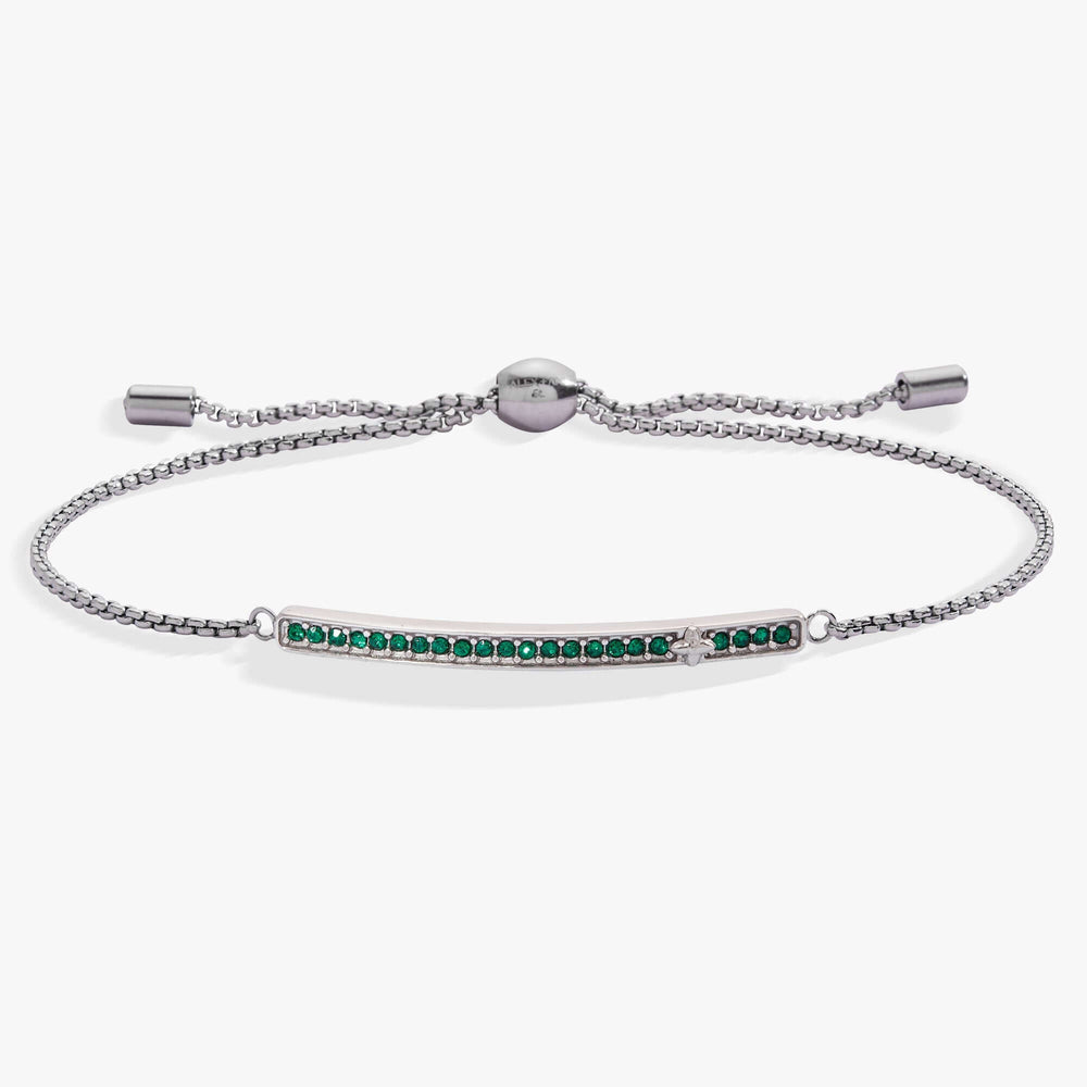May Everyday Birthstone Pave Bolo Bracelet, Bracelets, $ 38.00, A Moment Of Now™