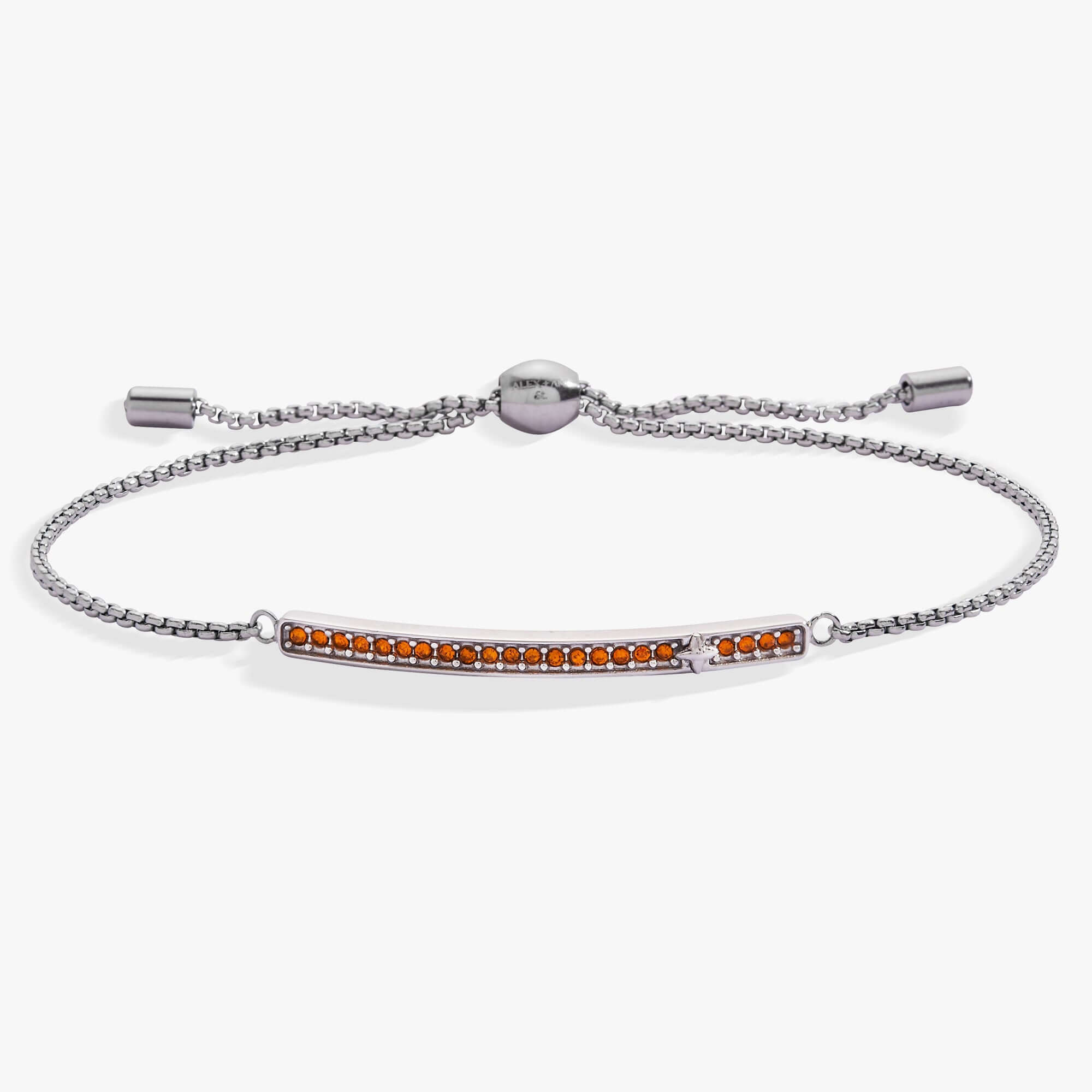 November Everyday Birthstone Pave Bolo Bracelet, Bracelets, $ 38.00, A Moment Of Now™