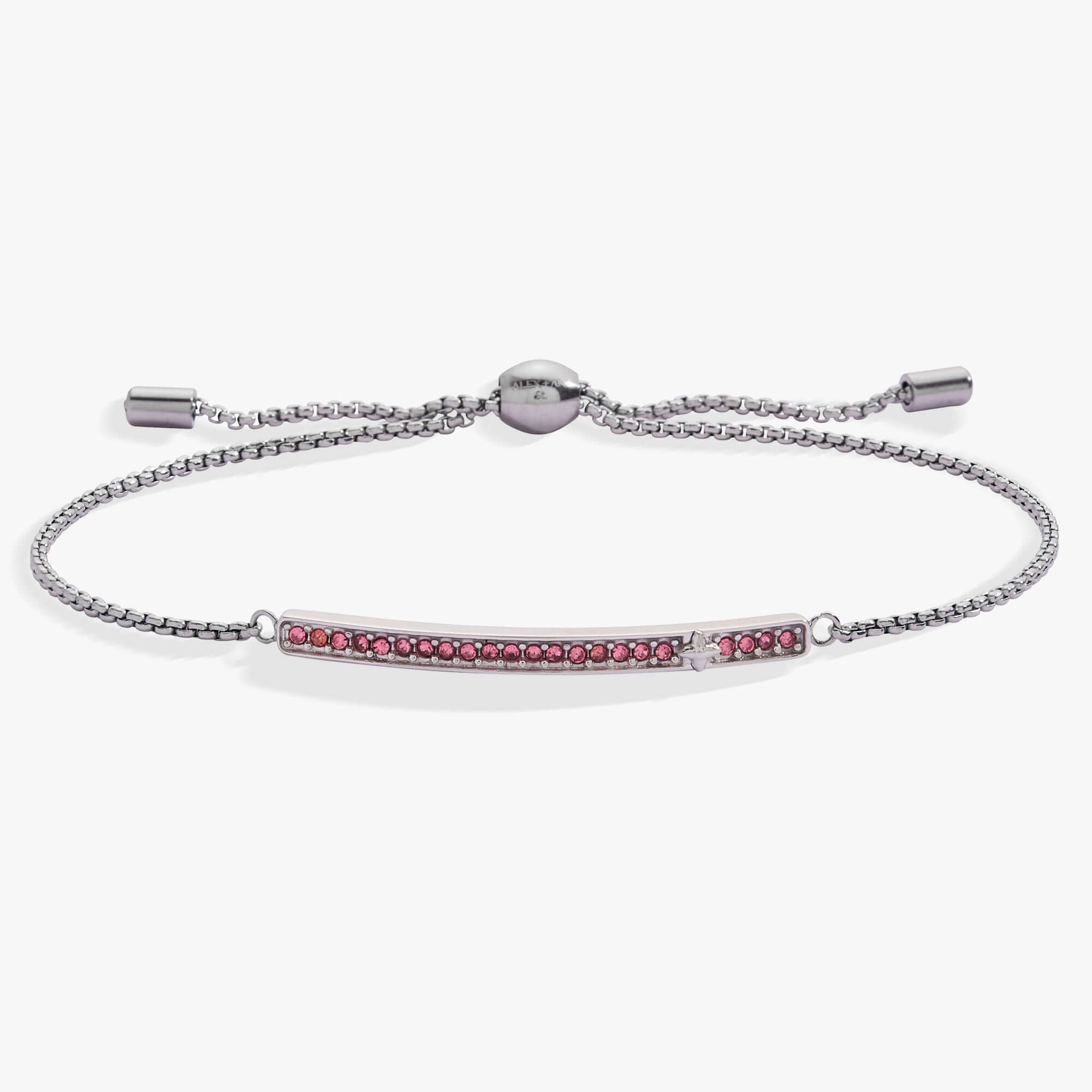October Everyday Birthstone Pave Bolo Bracelet, Bracelets, $ 38.00, A Moment Of Now™