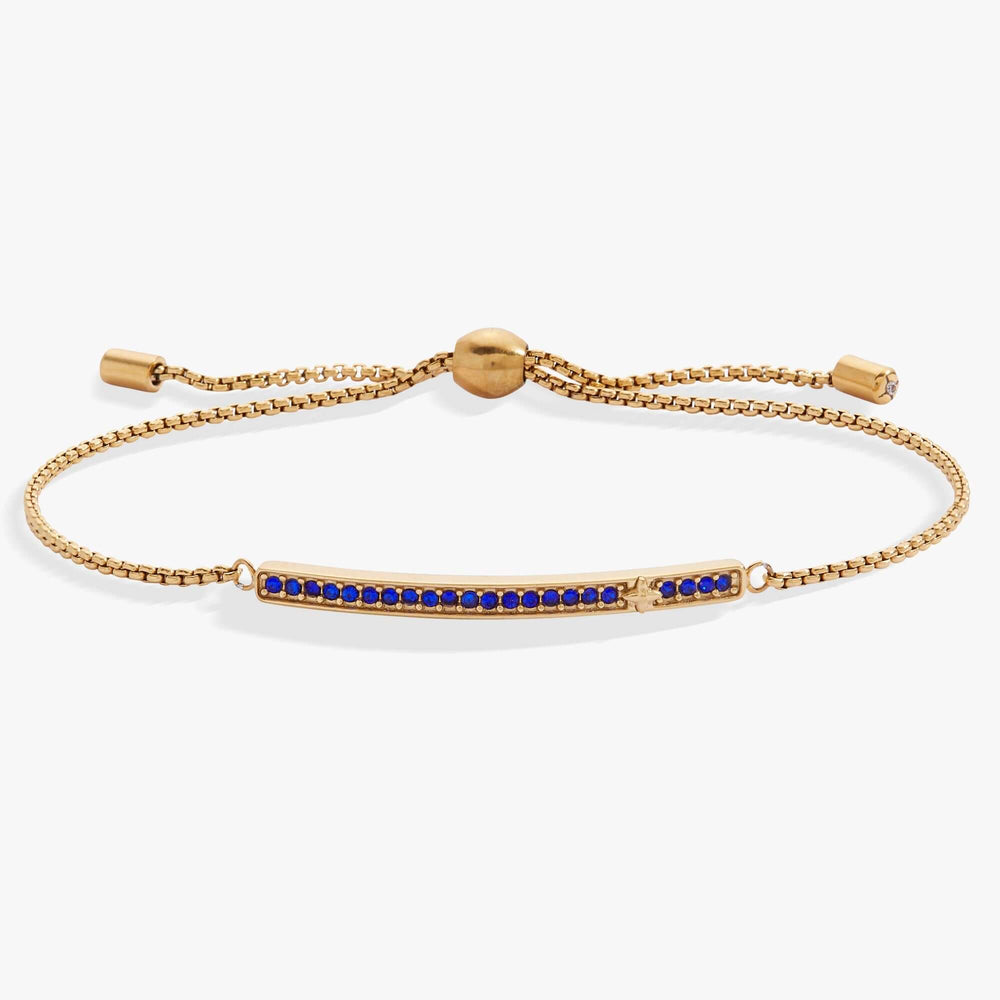 September Everyday Birthstone Pave Bolo Bracelet, Bracelets, $ 38.00, A Moment Of Now™