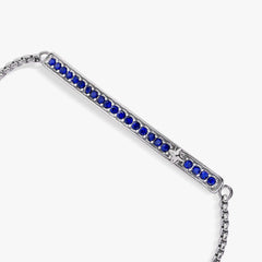 September Everyday Birthstone Pave Bolo Bracelet, Bracelets, $ 38.00, A Moment Of Now™