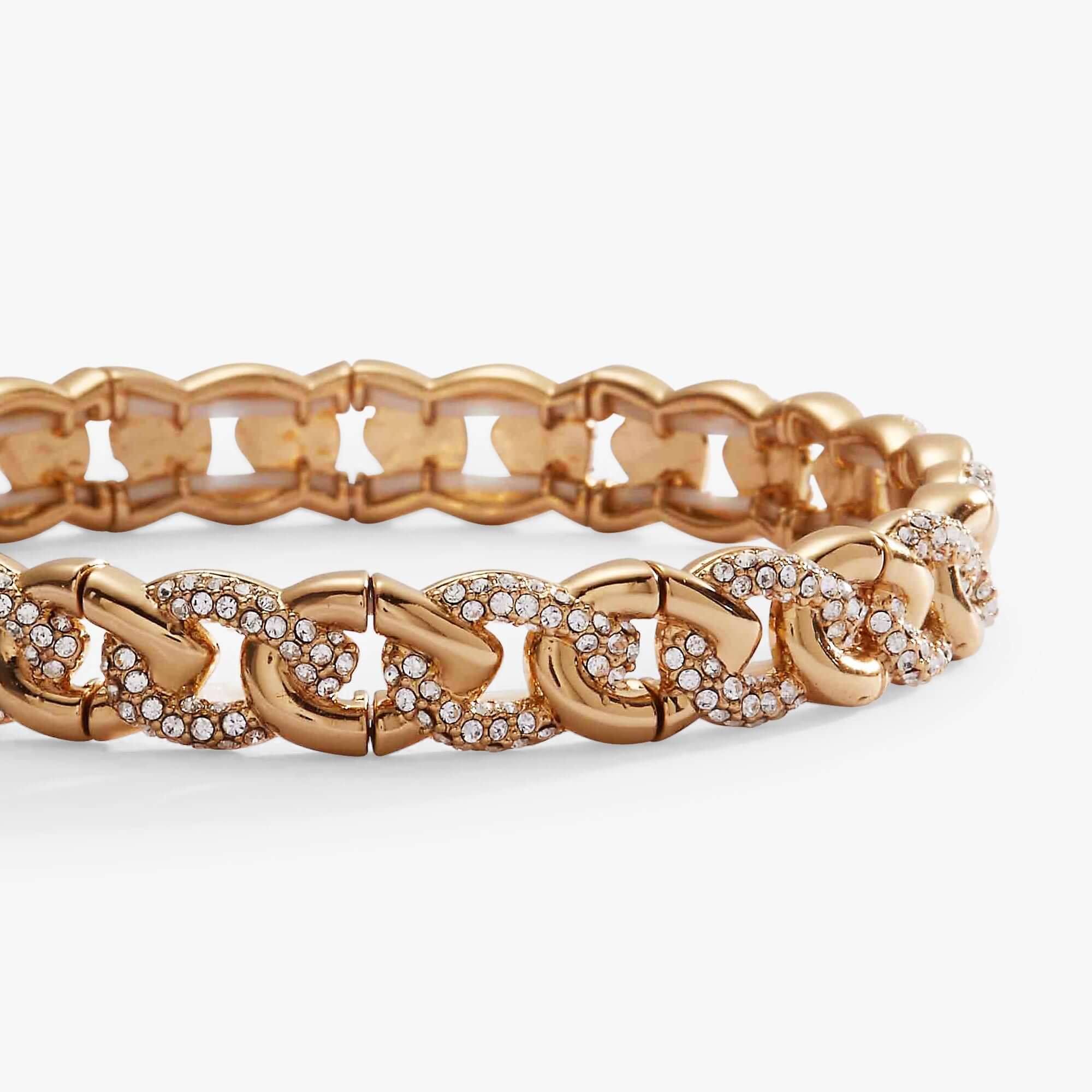 Pave Curb Chain Stretch Bracelet, Bracelets, $ 44.90, A Moment Of Now™