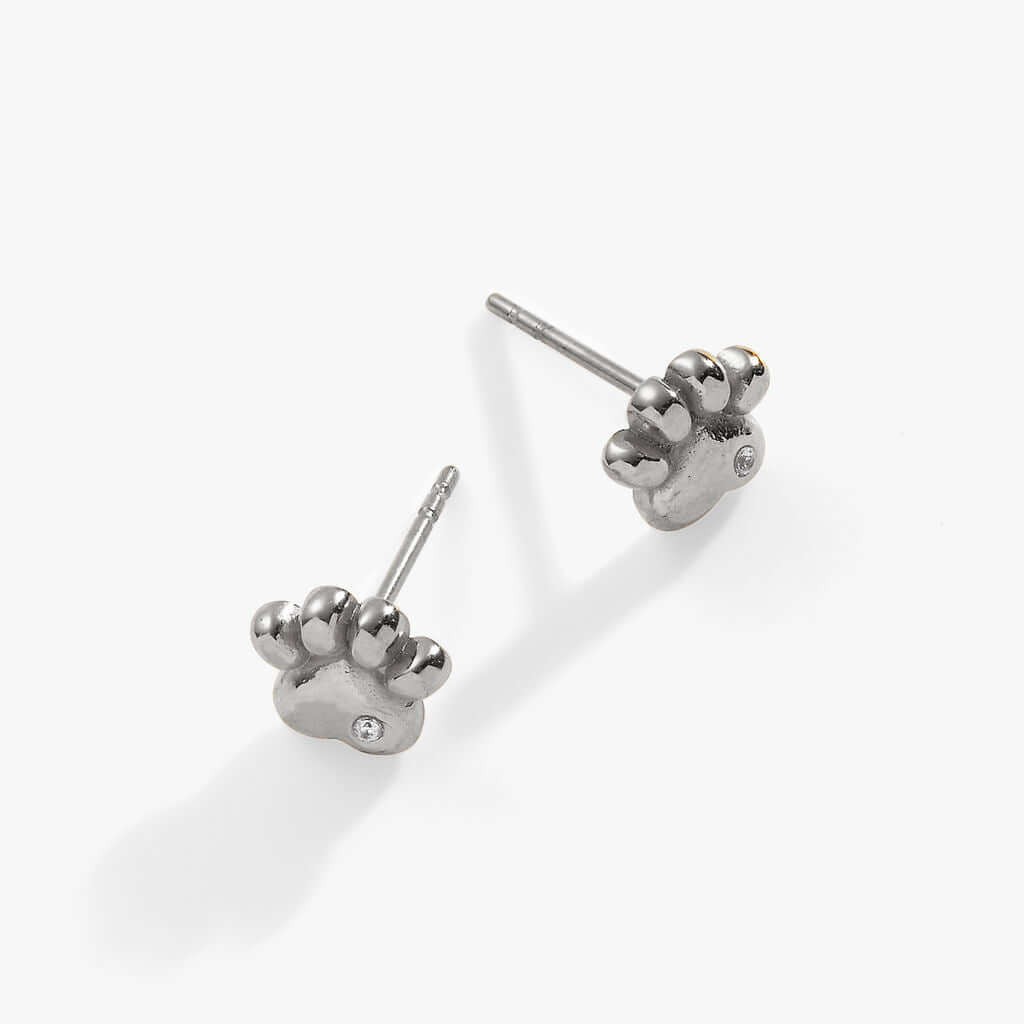 Paw Print Mini Stud Earrings, Earrings, $ 28.00, A Moment Of Now™