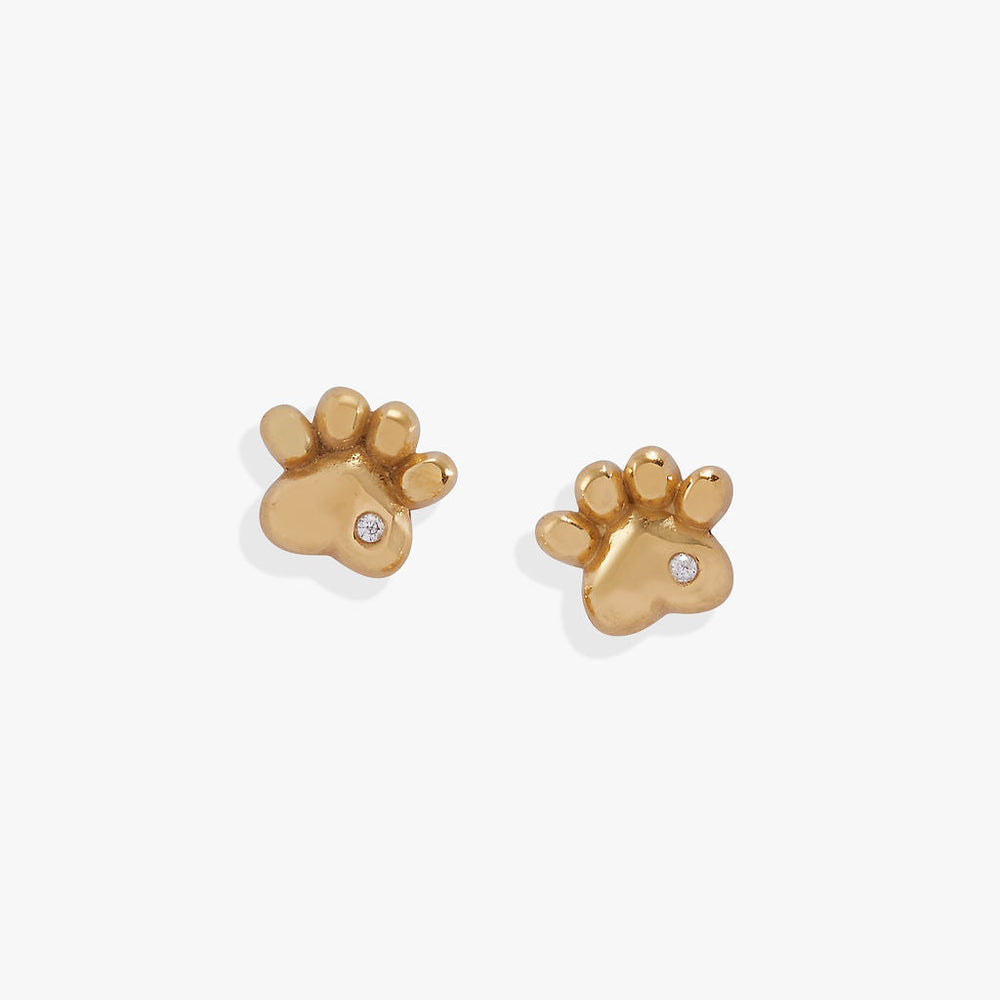 Crystal Paw Mini Stud Earrings, Earrings, $ 28.00, A Moment Of Now™