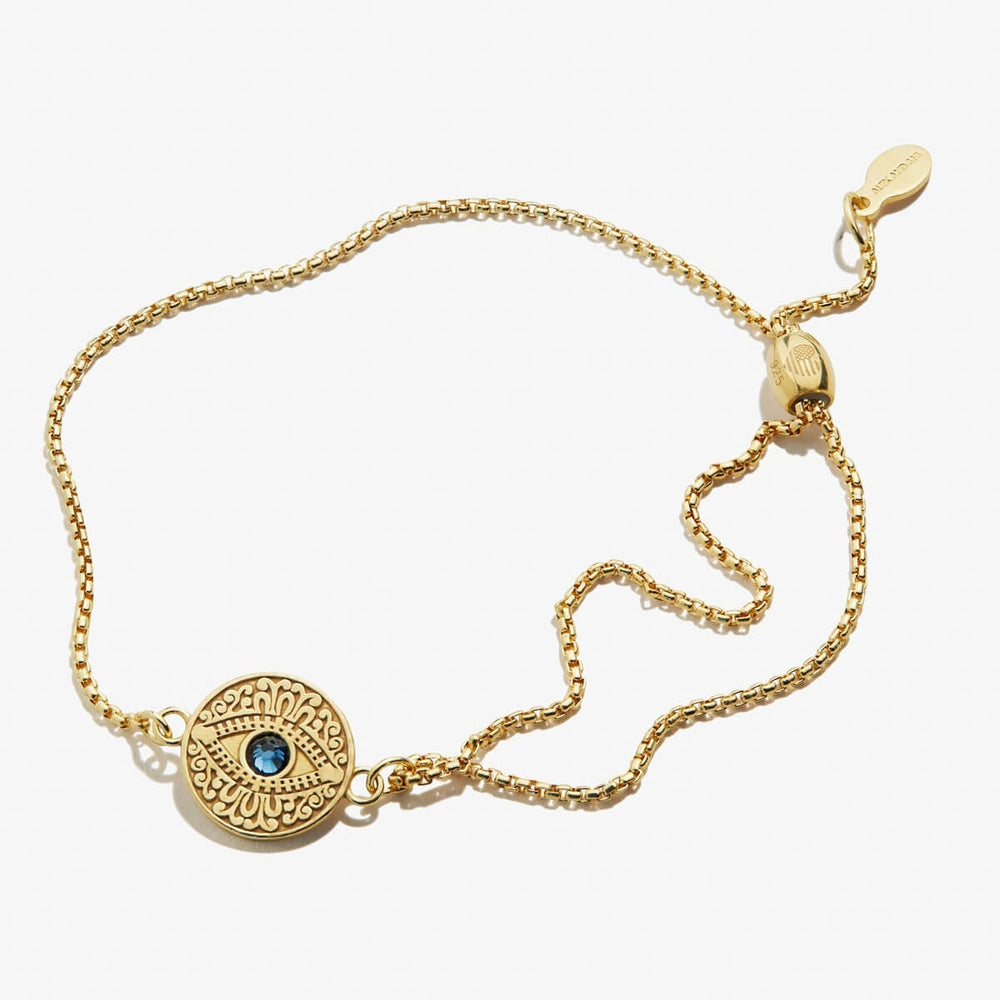 Evil Eye Crystal Pull Chain Bracelet, Bracelets, $ 88.00, A Moment Of Now™