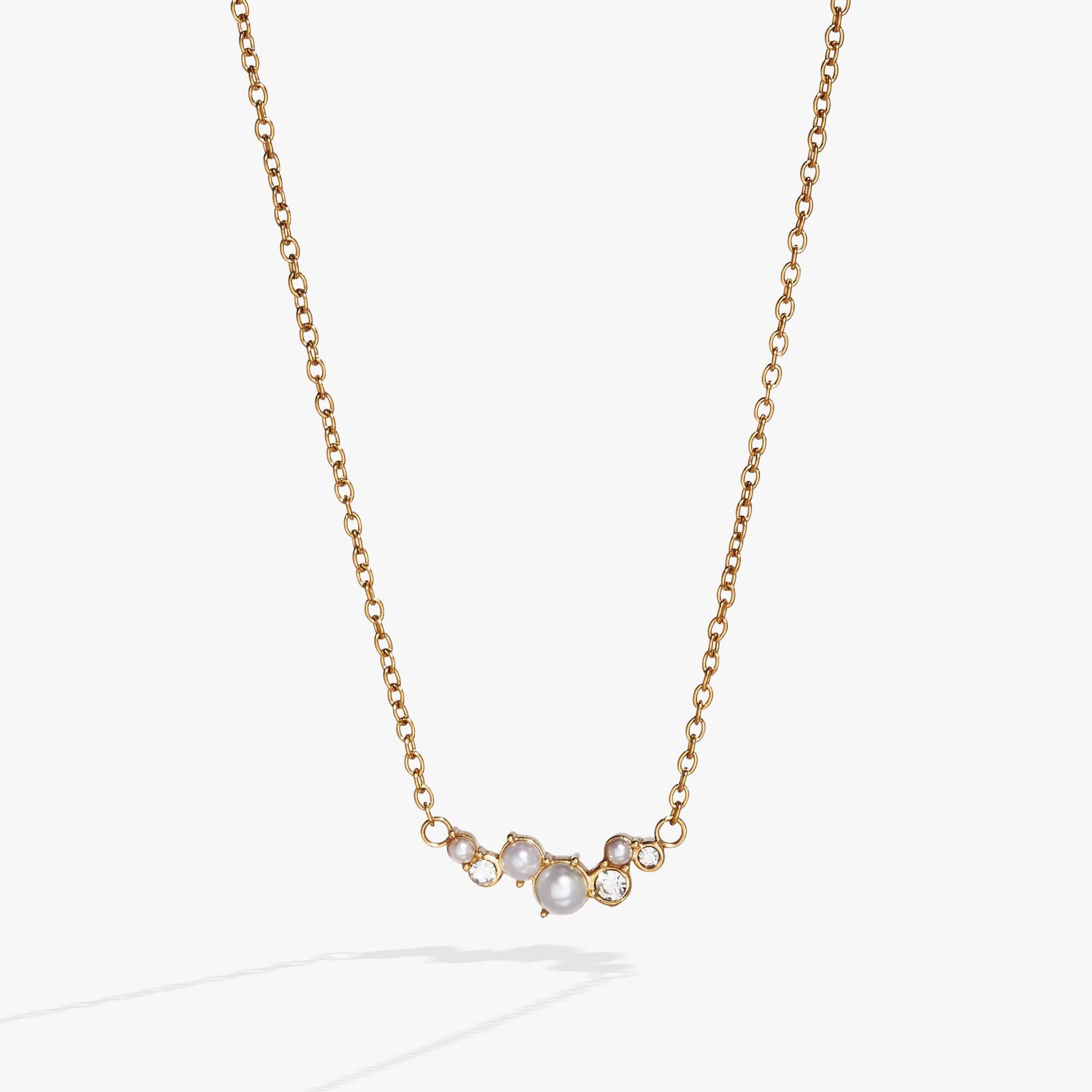 Pearl & Crystal Pendant Necklace, Necklaces, $ 18.90, A Moment Of Now™